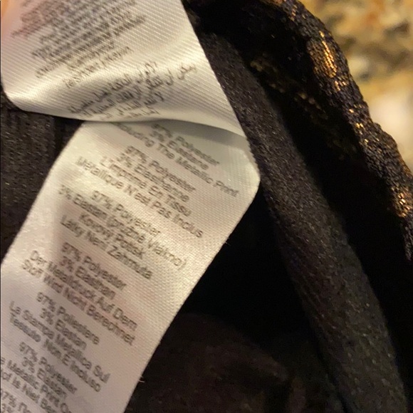 Apricot Gold Foil Bodycon Dress Metallic NWT - Picture 5 of 7